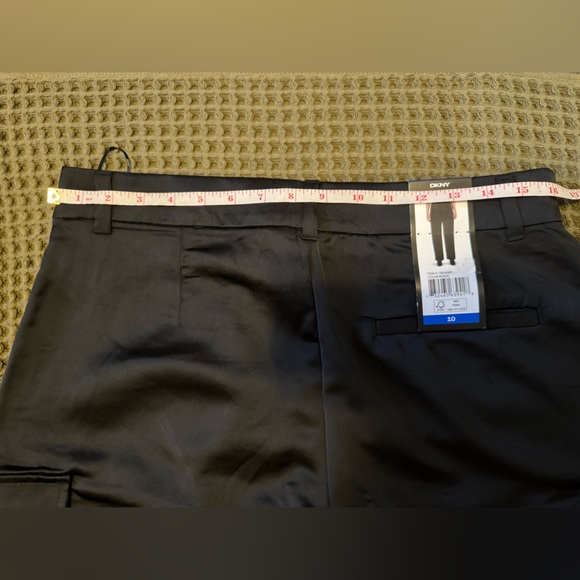 NWT 🌟 DKNY Black Satin-Finish Slacks - Picture 6 of 6